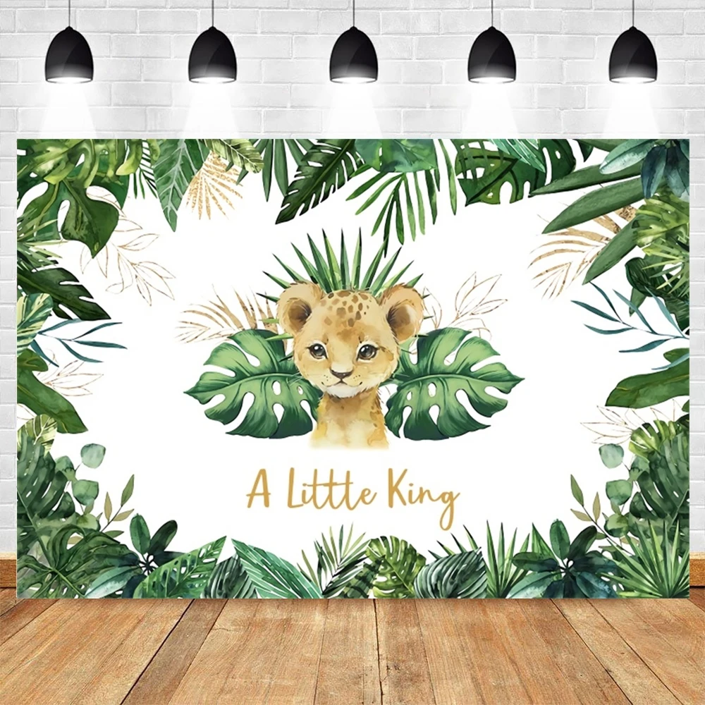 بيبي 1st عيد ميلاد سفاري البرية واحدة الخلفيات التصوير الغابة الحيوانات صبي فتاة صور خلفية التصوير الفوتوغرافي حفلة فوتوكورد