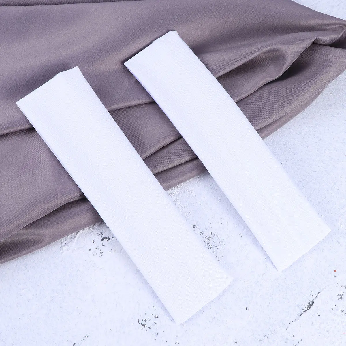 

2Pcs Premium Quick Dry Headband Yoga Sports Dance Biker Wide Sweat Absorbing Comfortable Elastic Hairband White
