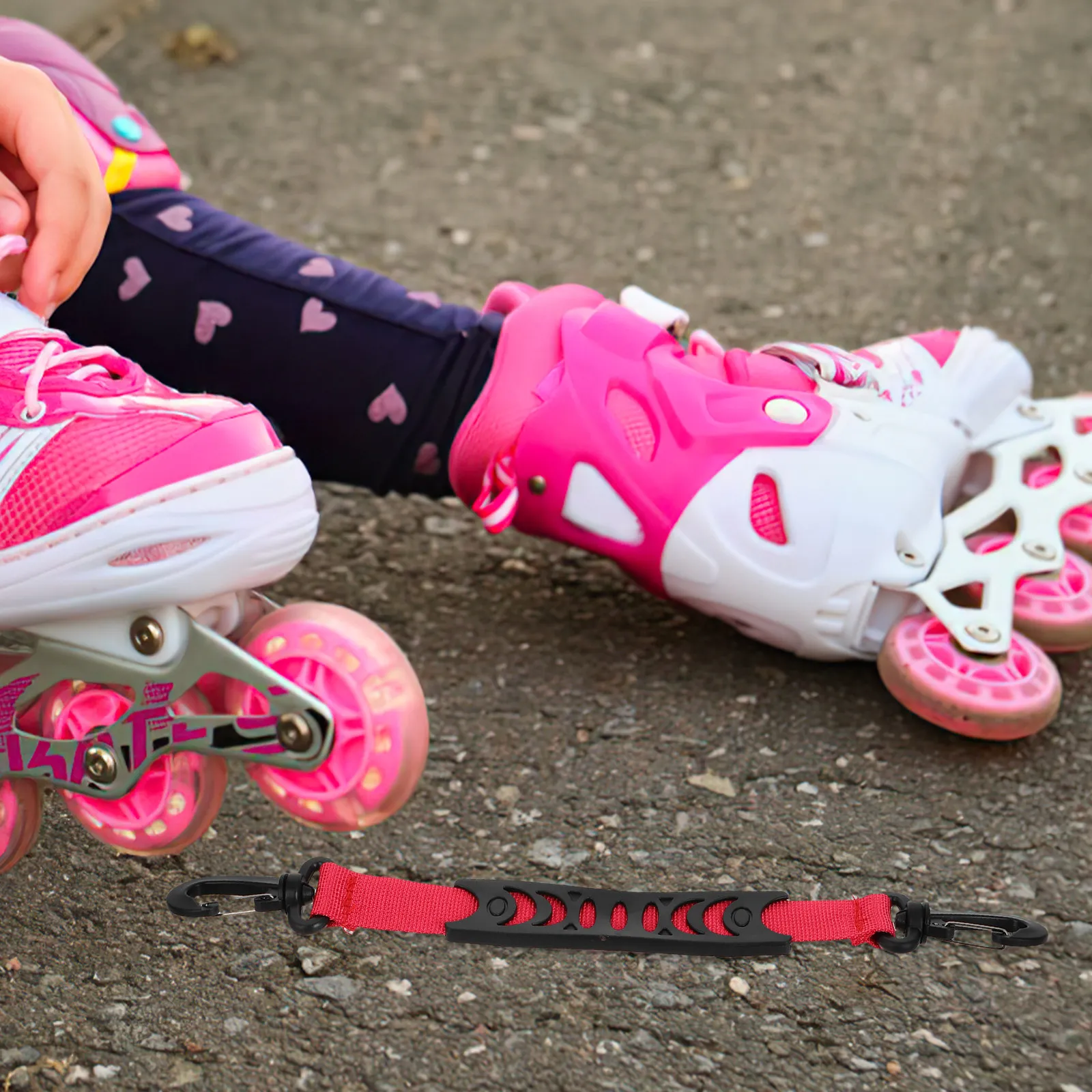 

Ремень для переноски роликовых коньков, регулируемый, из ПВХ, легкий, портативный, для уличного использования, аксессуар для роликовых коньков