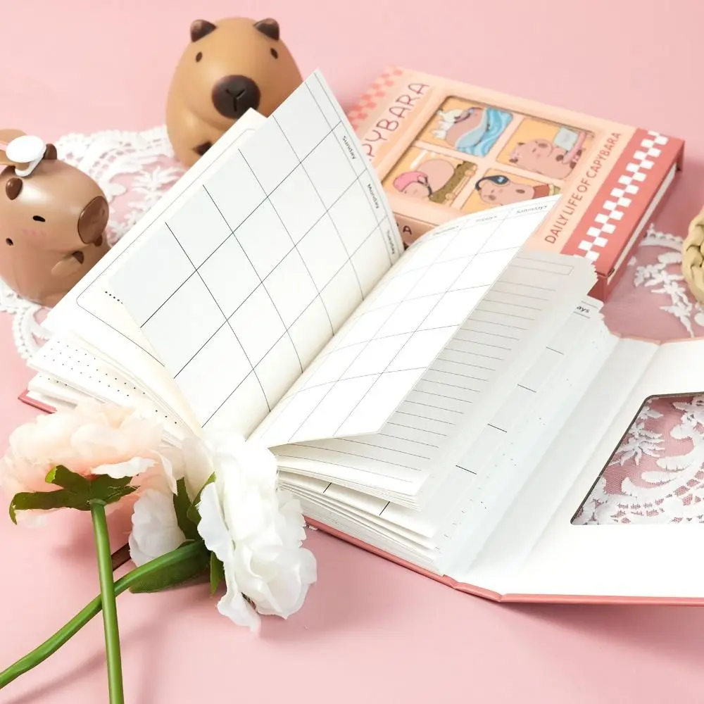 Creative Hand Ledger Capybara Notebook Stationery Exquisite Diary Book Cute Cartoon Notepad Student