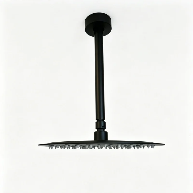 

10" Matte Black Luxury Shower Head, High-Pressure Rain Shower, Ultra-Thin 304 Stainless Steel