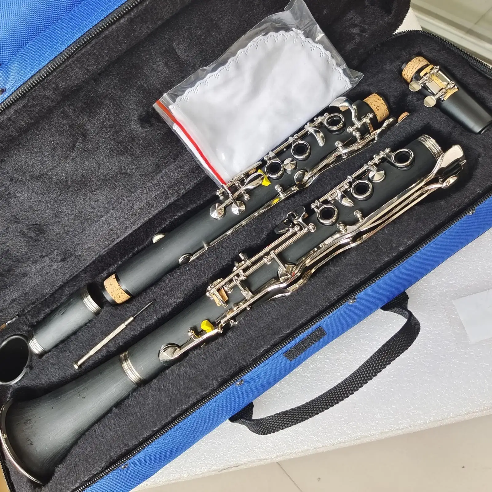 

Clarinet With Case G Key Ebonite Nickel Plating Good Material and Sound