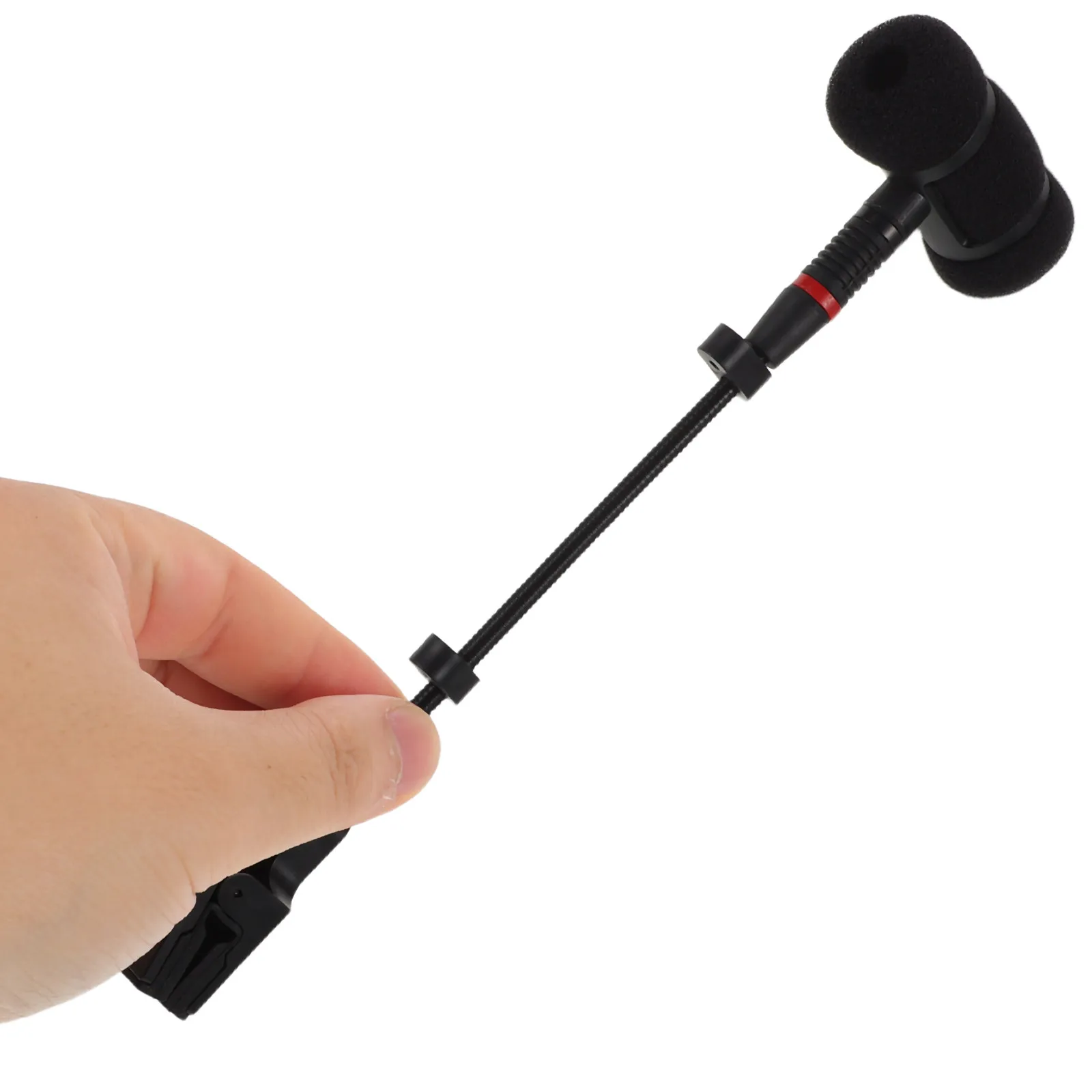 Saxophone Microphone Clip Wireless Adjustable Mic Holder Clamp Stable Shock Absorption Performance Accessory for Brass Woodwind