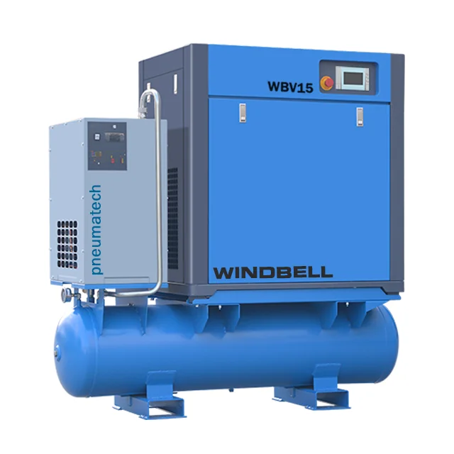 10 15 30 7.5kw 11kw 22kw 37kw China Industrial Compresor De Aire 16bar Screw Air Compressor 4 In 1 For Fiber