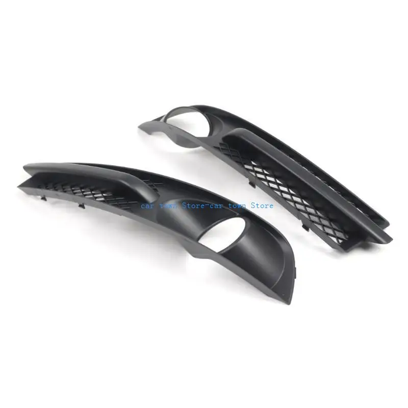 

RXJE 2pcs Fog Light Hole Covering Ventilation Grille Guard Car Accessory Sturdy Plastic Auto Component 7M3853683A 7M3853684A