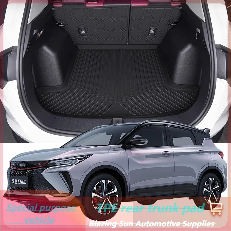 

Car Auto Rear Boot Cargo Liner Tray Trunk Mat Carpet for GEELY Coolray 2019-2024 Cushion Pad Carpet Pad Anti-dirty Anti-water