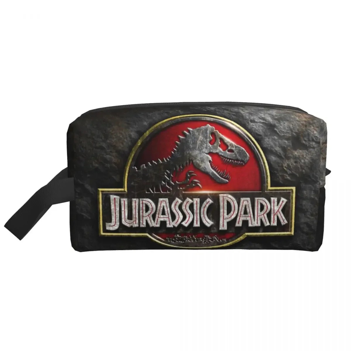 Custom Jurassic Parks Travel Cosmetic Bag for Women Dinosaur World Toiletry Makeup Organizer Lady Beauty Storage Dopp Kit