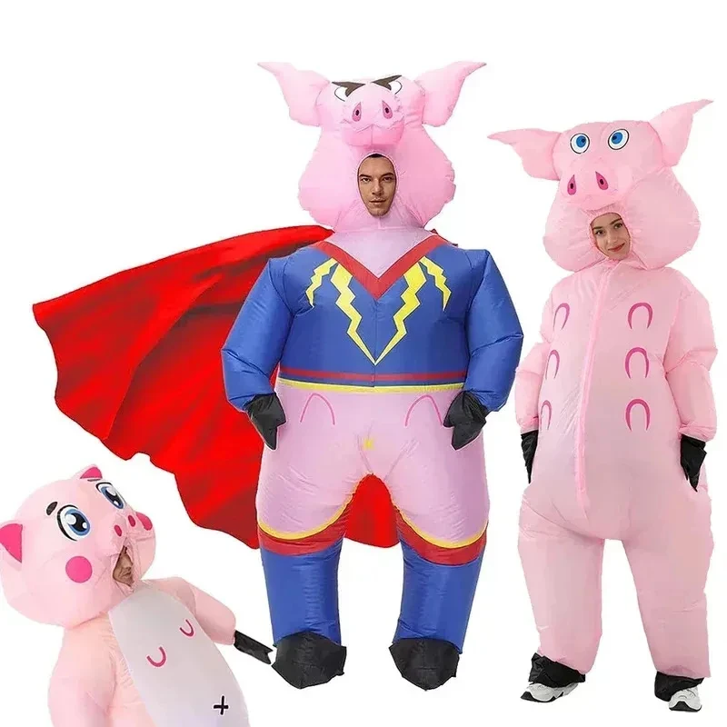 

♥Halloween Cosplay Costume JASHKE Inflatable Super Hero Pig s s for Adult$o$0 CoszeiNew 2026 Topspeed Cos