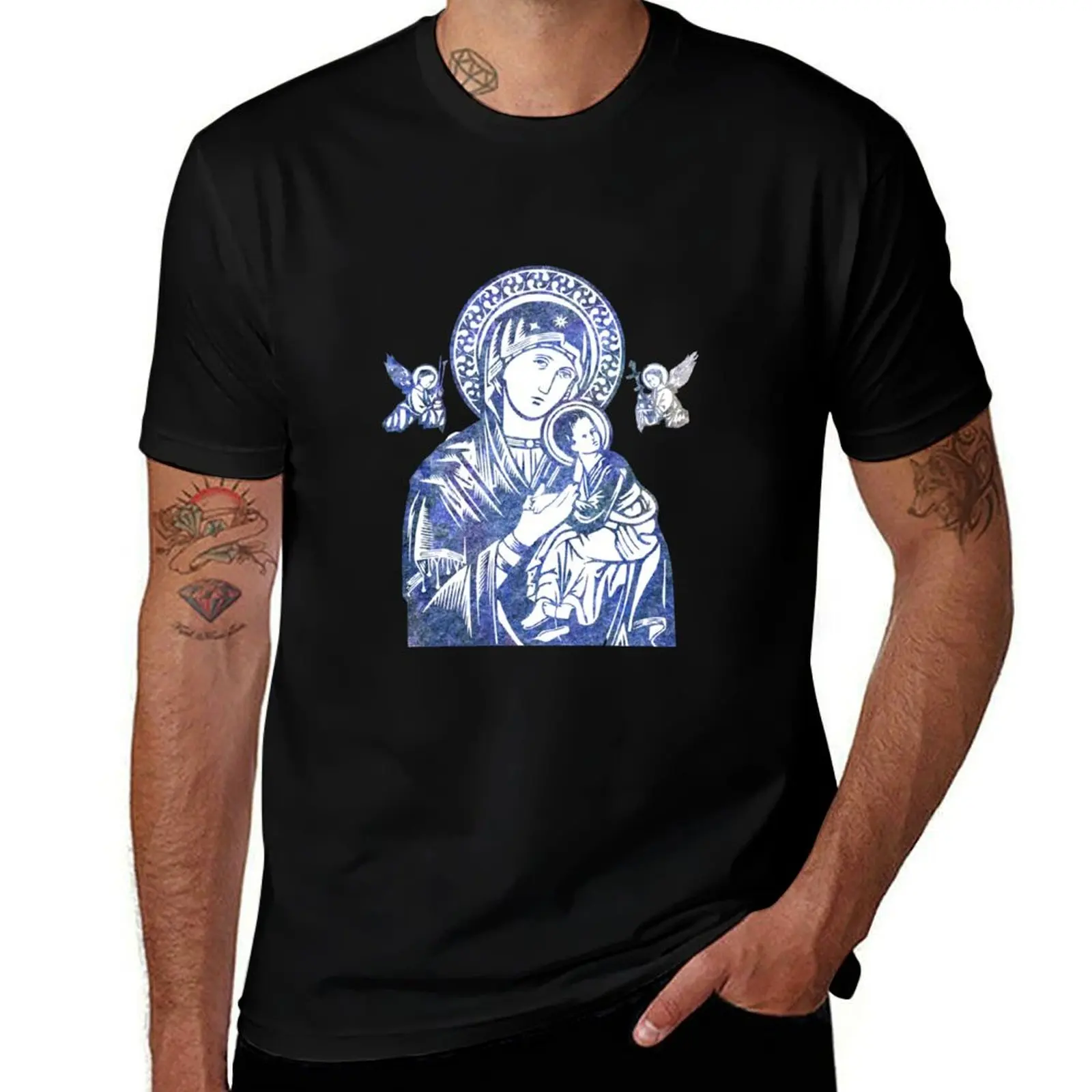 

Our Lady Of Perpetual Help T-Shirt man t shirt designer mens graphic t shirts anime tshirt T-Shirt