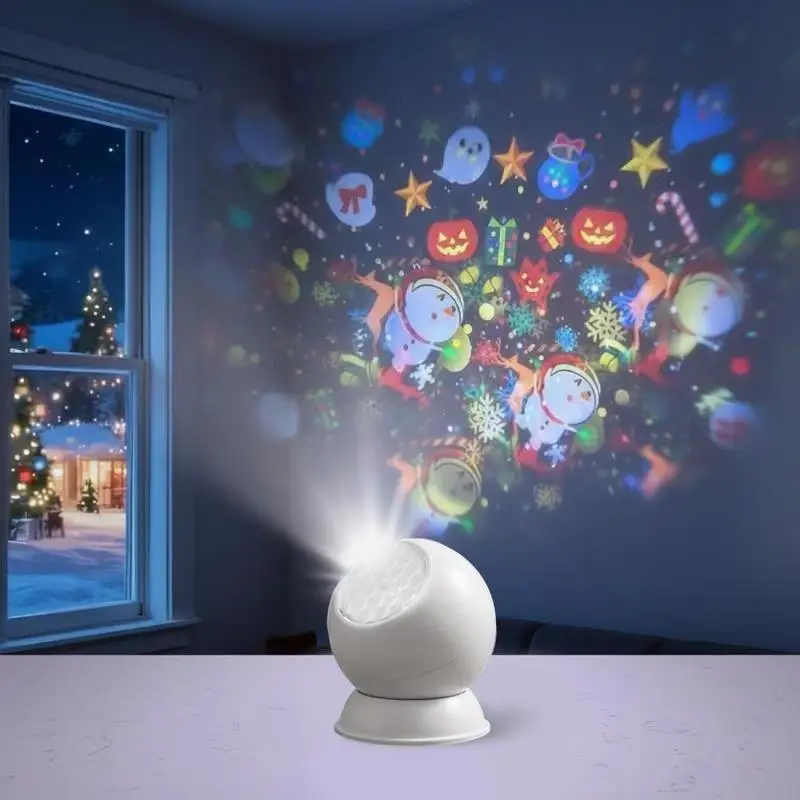 (Ce14)Multifunctional Projection Lamp With Vast Dreamy Pattern And Eye Protection Light For Kid Bedroom Nursery Bedside Night