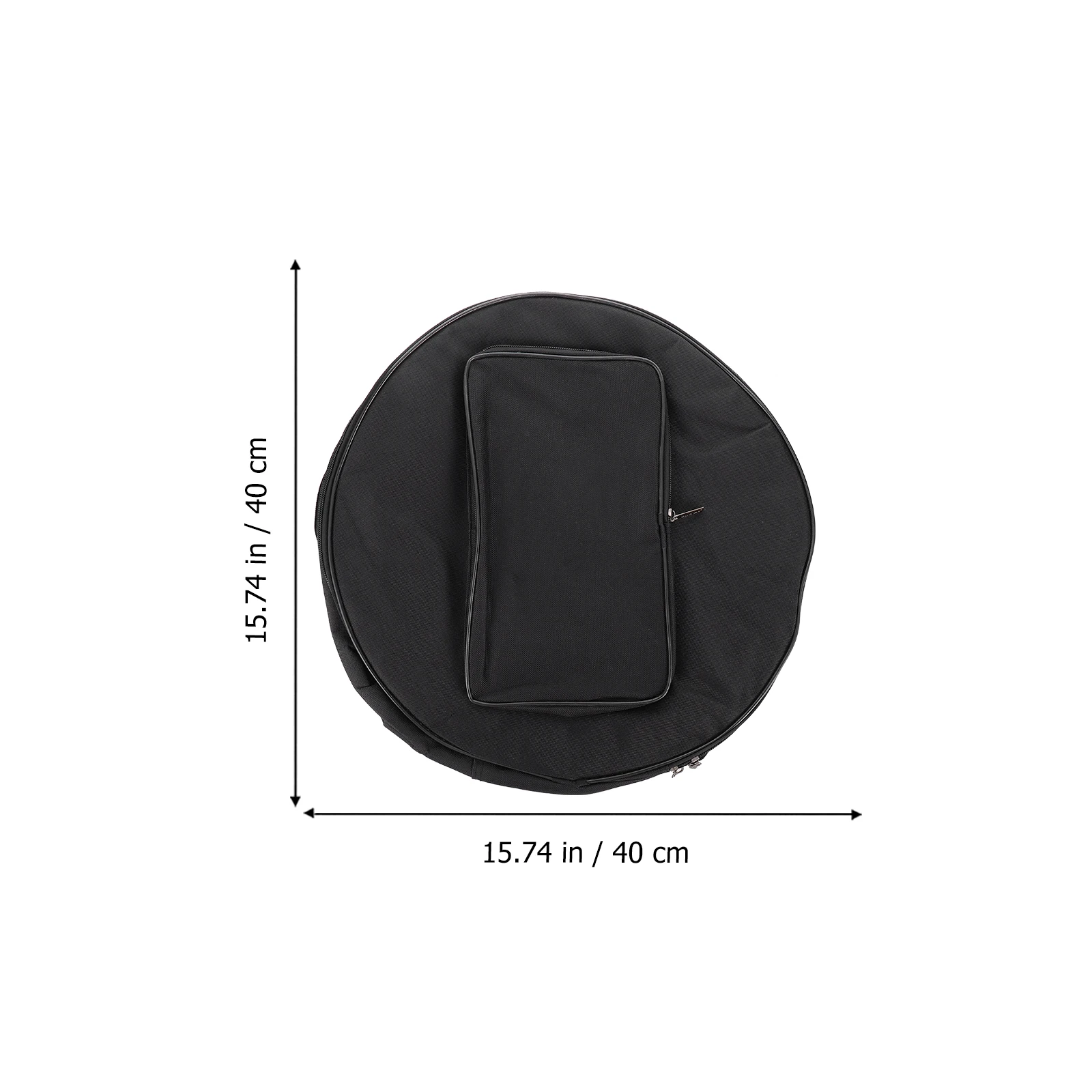 Storage Box Drum Bag Cymbal Case Stick Suitcase Backpack Pockets Round Hard Shell Instrument Holder Handbag Carry Handle