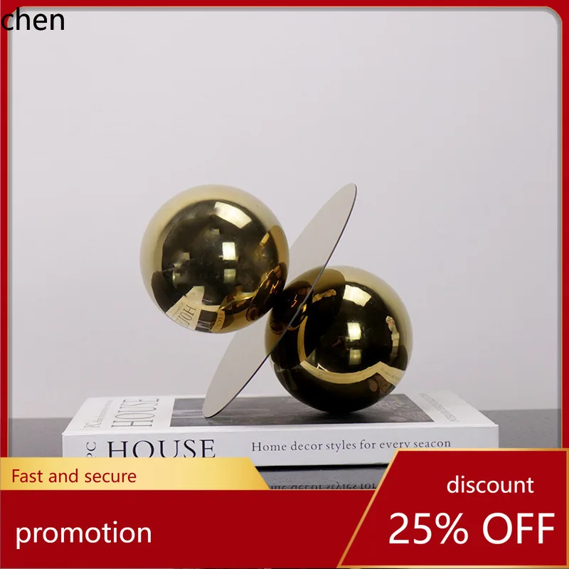 

H1 Modern Minimalist Metal Abstract Ornament for Sales Office Decoration, Entryway Display, Home Decor Item