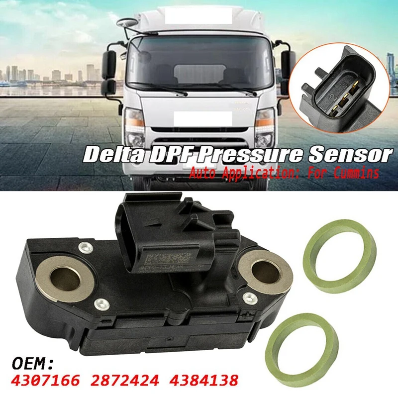 Car Engine EGR Delta DPF Exhaust Differential Pressure Sensor for  mins ISX ISB 6.7L ISF 3.8 4307166 2872424 4384138