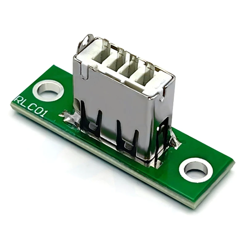 5Pcs USB With Fixed Board Connector DIY Panel Mounting Repair Charging Interface