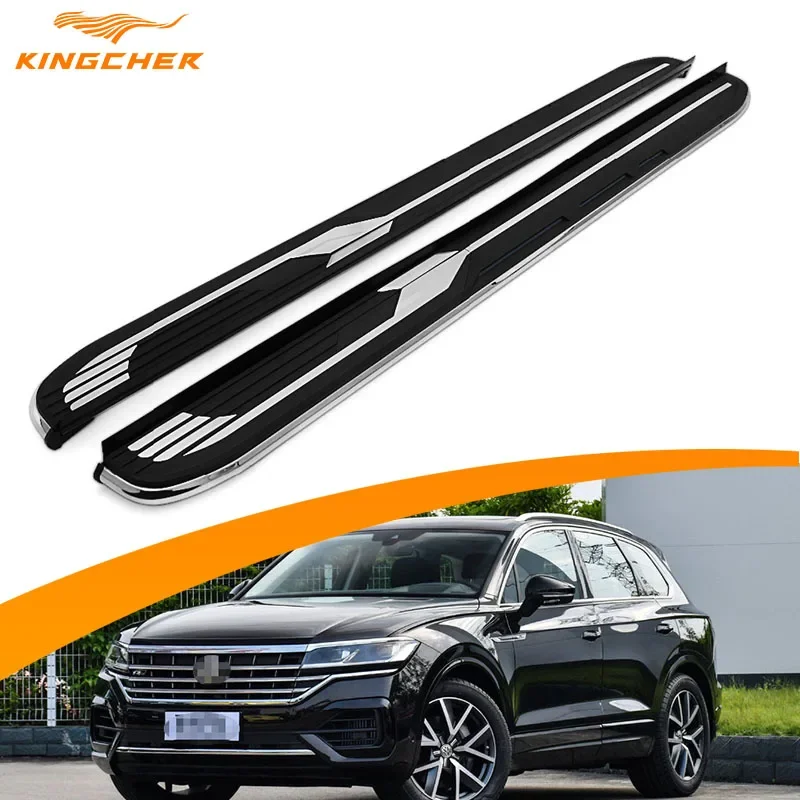 KINGCHER Running Boards Car Accessories Nerf Bars Fit For VW  Touareg 2019 2020 Side Steps