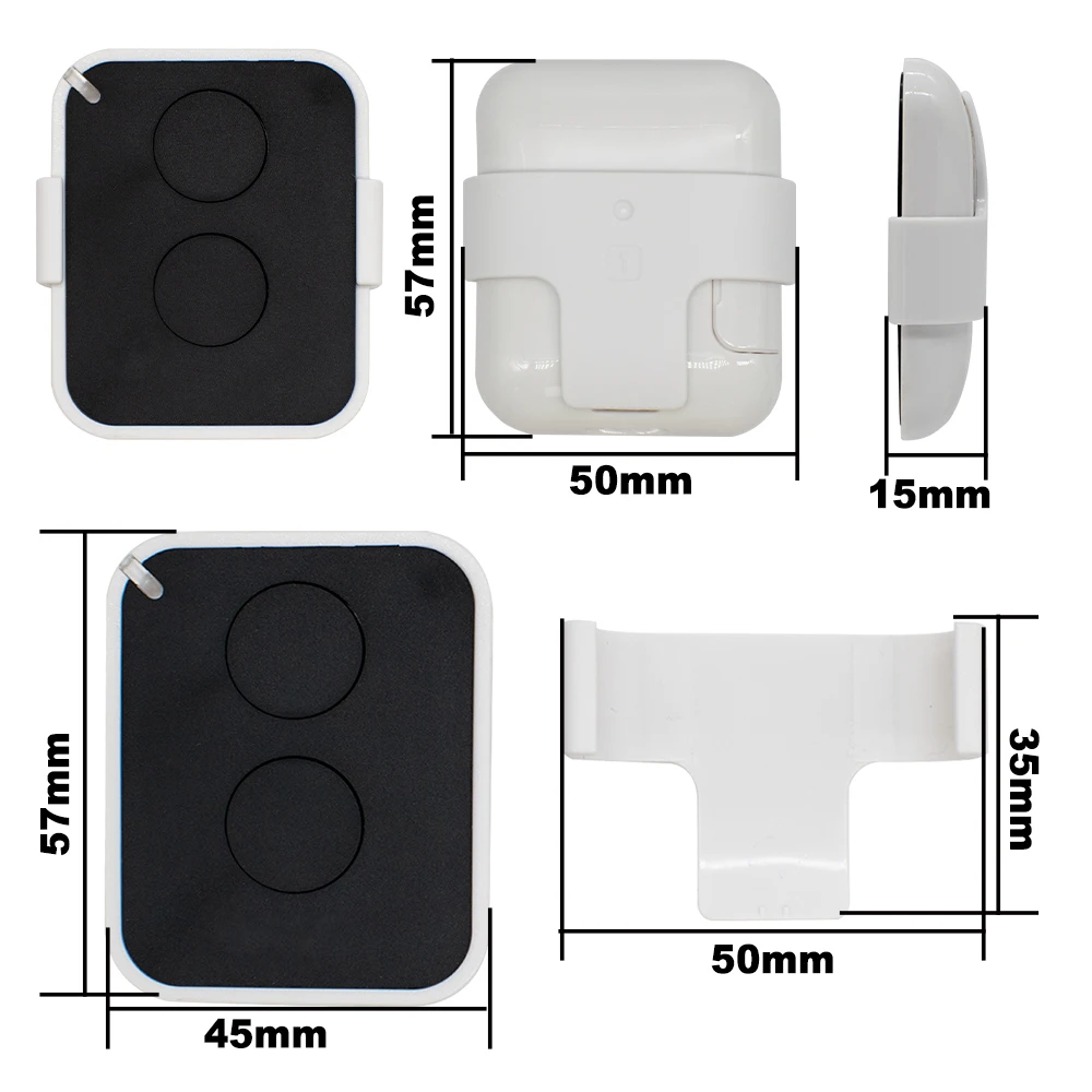 2 uds Nice Era One ON2E ON4E Control remoto 433,92 MHz transmisor abridor de puerta de garaje 2/4 teclas