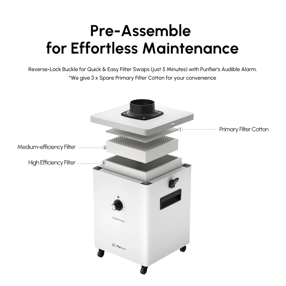 Очиститель дыма для производителя лазерной гравировки