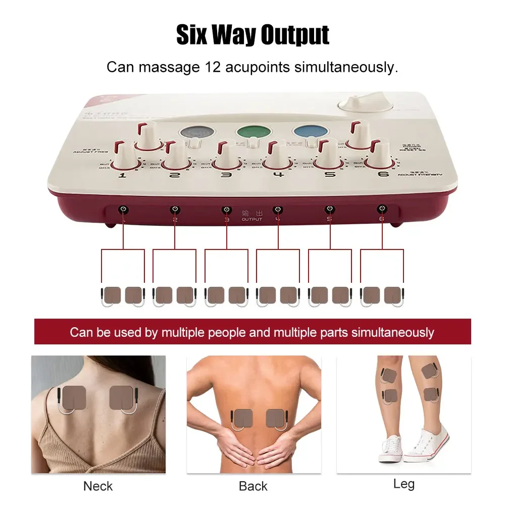 Electroacupuncture Tens Machine Electrostimulator Tens and Ems Professional Physiotherapy Muscle Stimulator Arms Body Massager