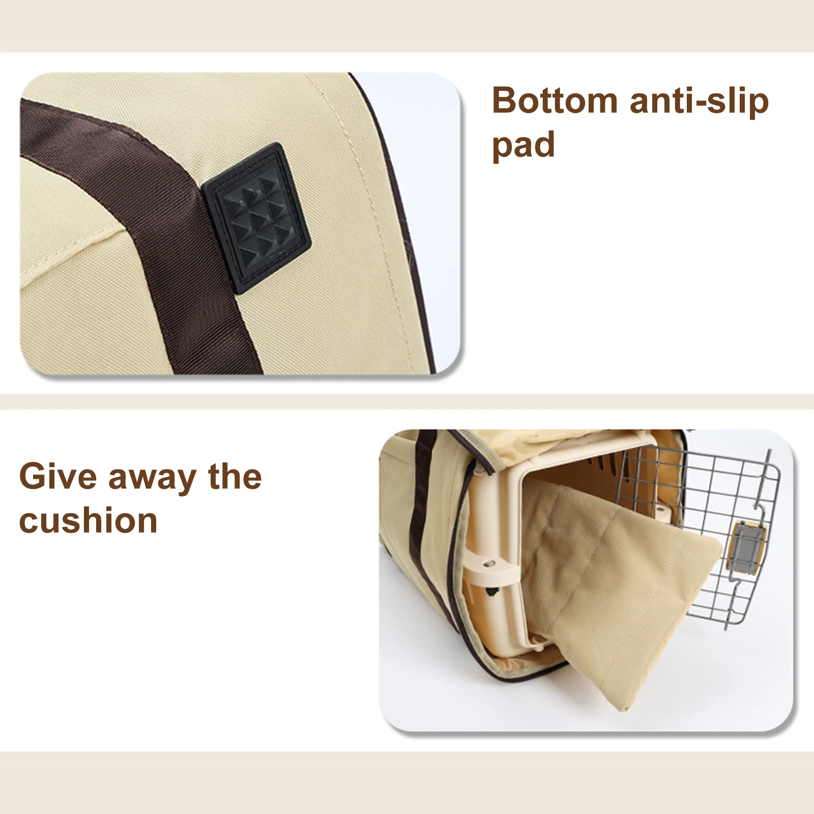 

Полиэстеровая дорожная сумка-переноска с дышащей сеткой и удобным ремнем для маленьких собак, кошек и щенков