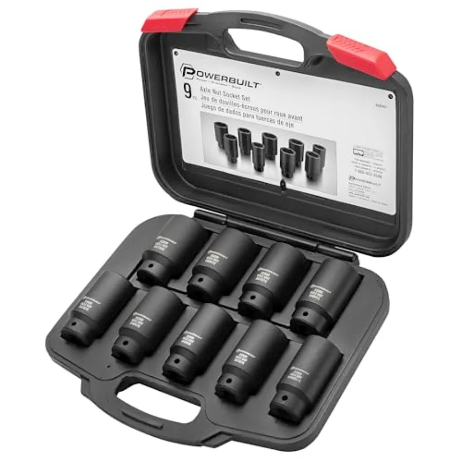 

Deluxe Axle Nut Socket Set Tools for Removing Front Wheel Axle Nuts Foreign Vehicles - 648991