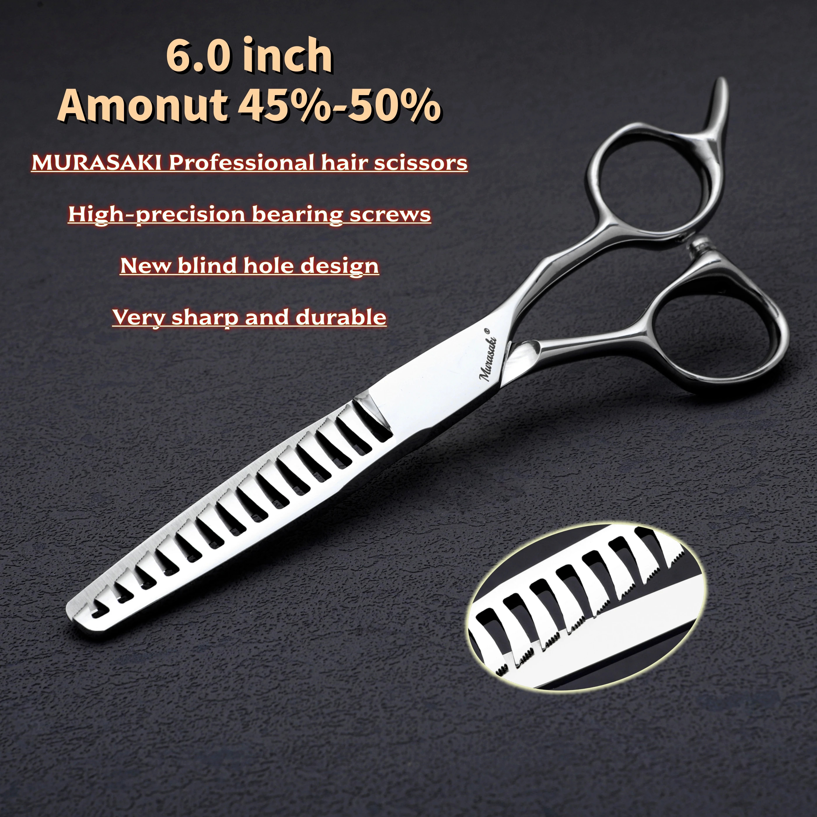 MURASAKI Professionelle Friseurschere, 6,0 bis 6,8 Zoll VG10 Stahl Haarschneideschere, Hochwertige Friseursalon-Accessoires – Detail 17