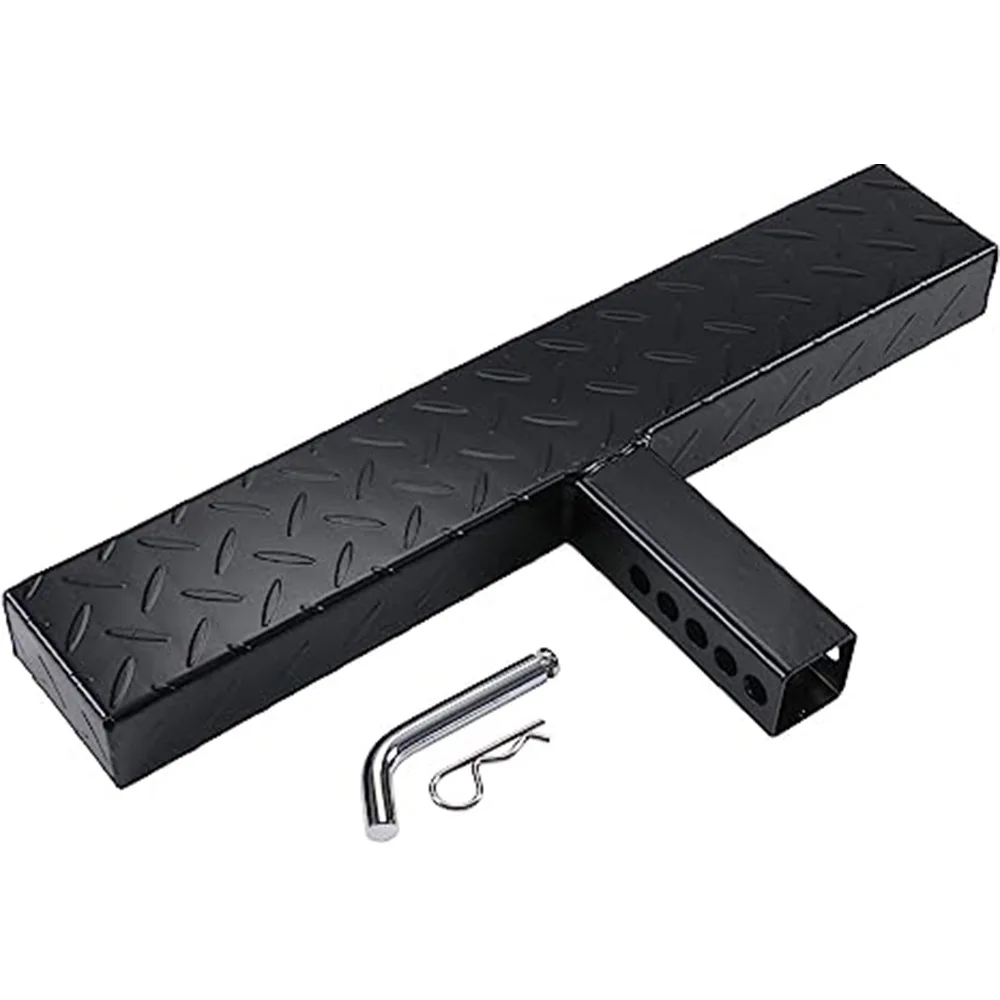 Pickups Hitch Step Anti Slip And Rust Towing Bumper Guard 60CM Hitch Steps With Pin Fits 2 Inch Receivers For Car SUV Trucks