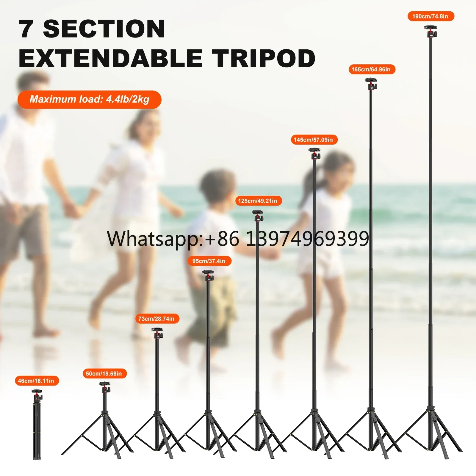 MT65 Retractable Cell Phone Tripod With Wireless Remote and Cell Phone Clamp Compatible  Tripod Stand Professional factory