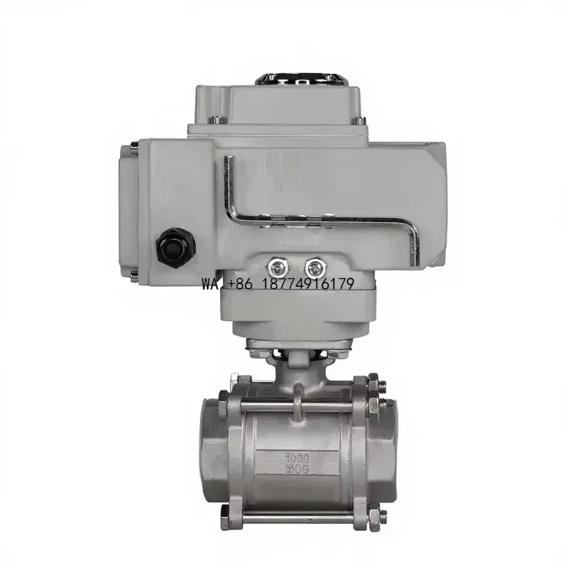 wmwmnu wmwmnu Two Way Motorized Ball Valve 220V Actuator with OEM Customization High Temperature Base Media Flange