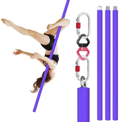 3m Aerial Flying Pole, Portable Suspension, Fitness Equipment, Rotating Silicon Steel Dance Pole, Home Bar.