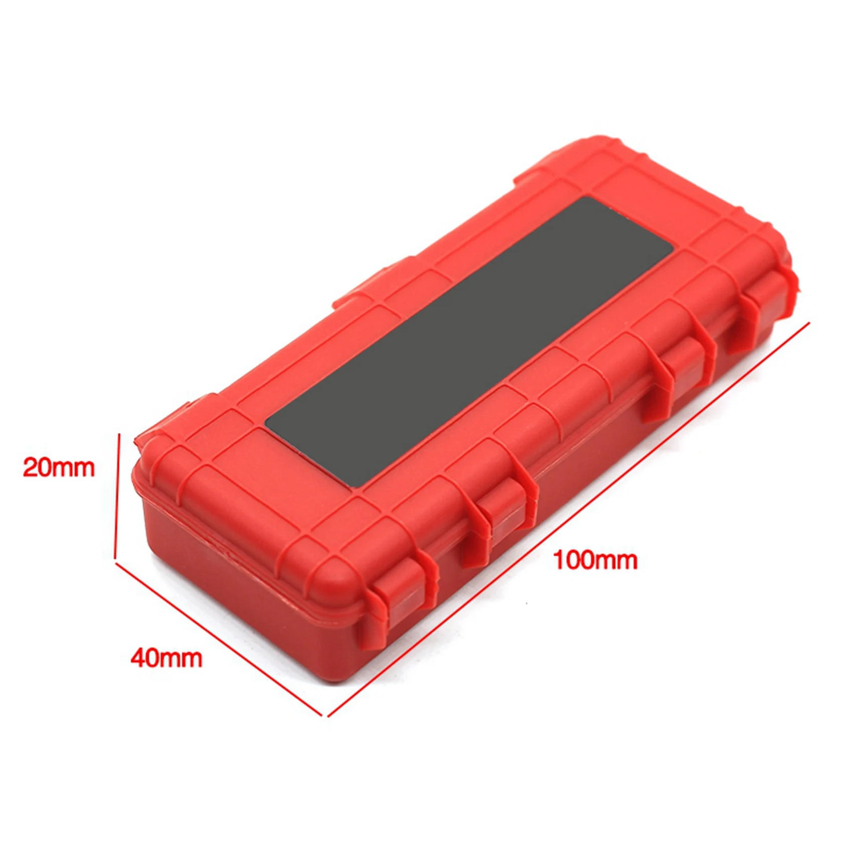 B05B-6Pcs caja de almacenamiento de plástico para coche teledirigido, herramienta de decoración para Traxxas Trx4 Axial Scx10 90046 D90 1/10, accesorios para orugas de control remoto, color negro