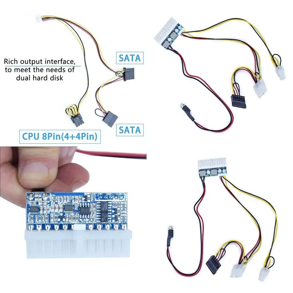 

652F 12V to 24pin Power Converters 260W for Home and Office PC