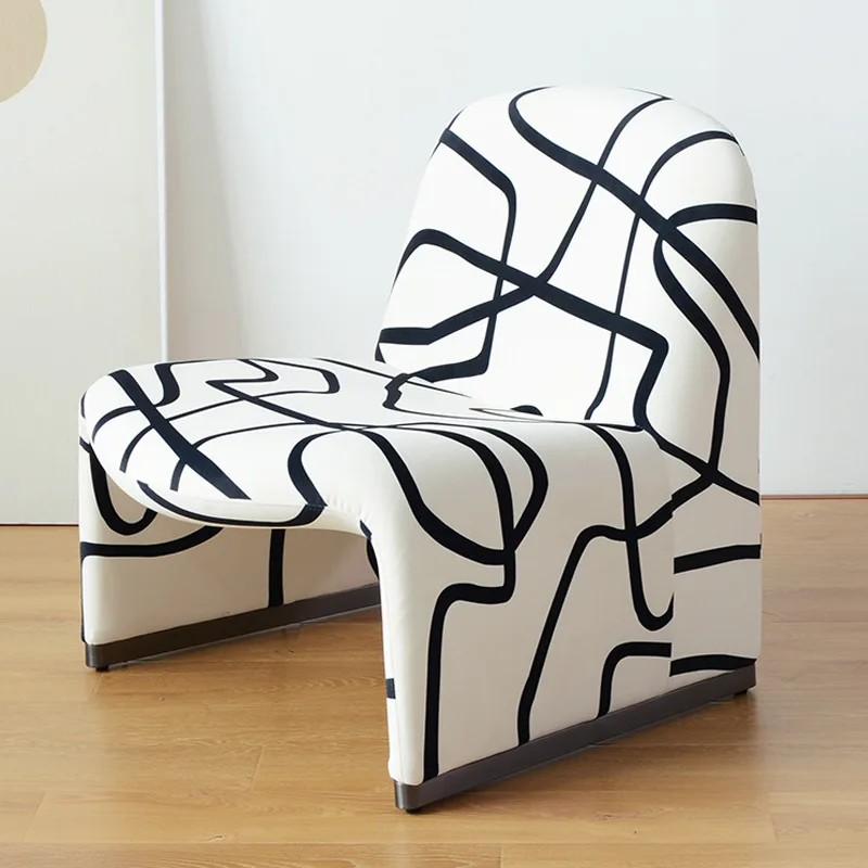 

Italian single sofa leisure chair modern simple living room balcony hotel Internet celebrity creative hill designer single chair