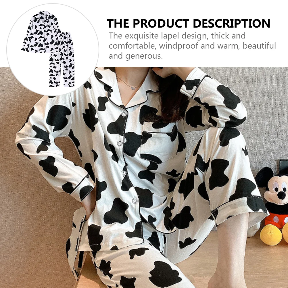 Pajamas for Woman Women's Girls Dresses Night Wear Long Sleeve Sleepwear Pyjama