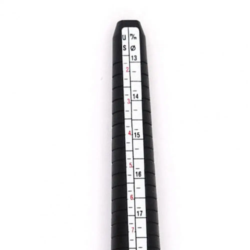 Mandrel Ring Sizer Plastic Ring Measuring Tool Accurate Finger Size Gauge Us0-13 Ring Sizer Mandrel for Jewelry Adjustable Size