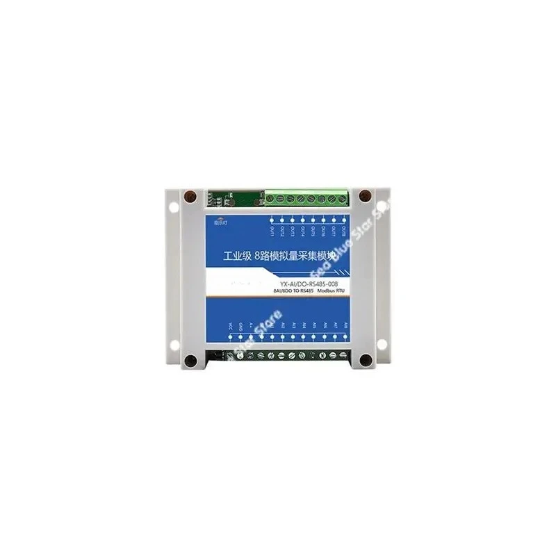 8-Channel analog to switch module 4-20mA current and voltage signal to DO output 485 Support Modbus