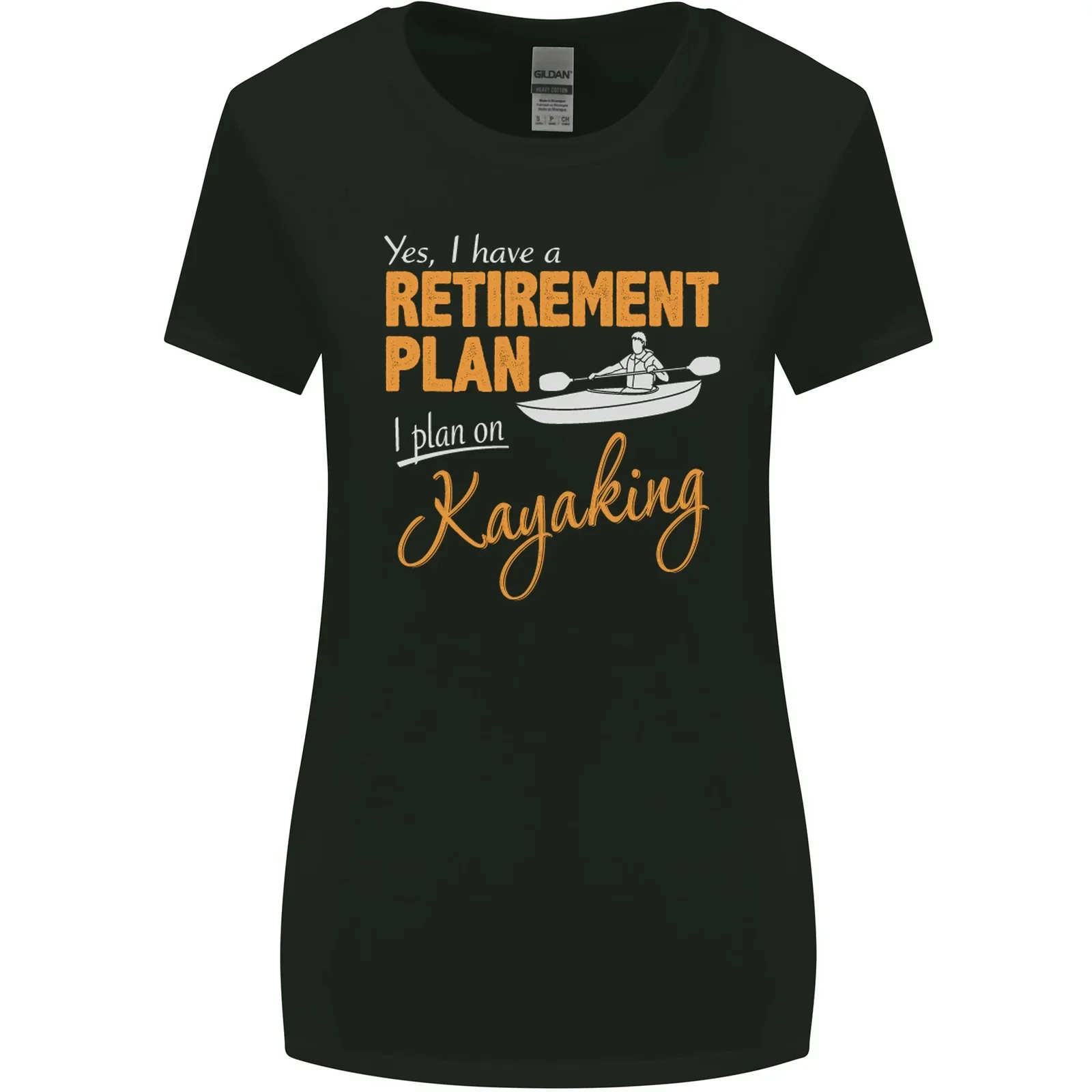 Retirement Plan I Plan on Kayaking Kayak Womens Wider Cut T-Shirt