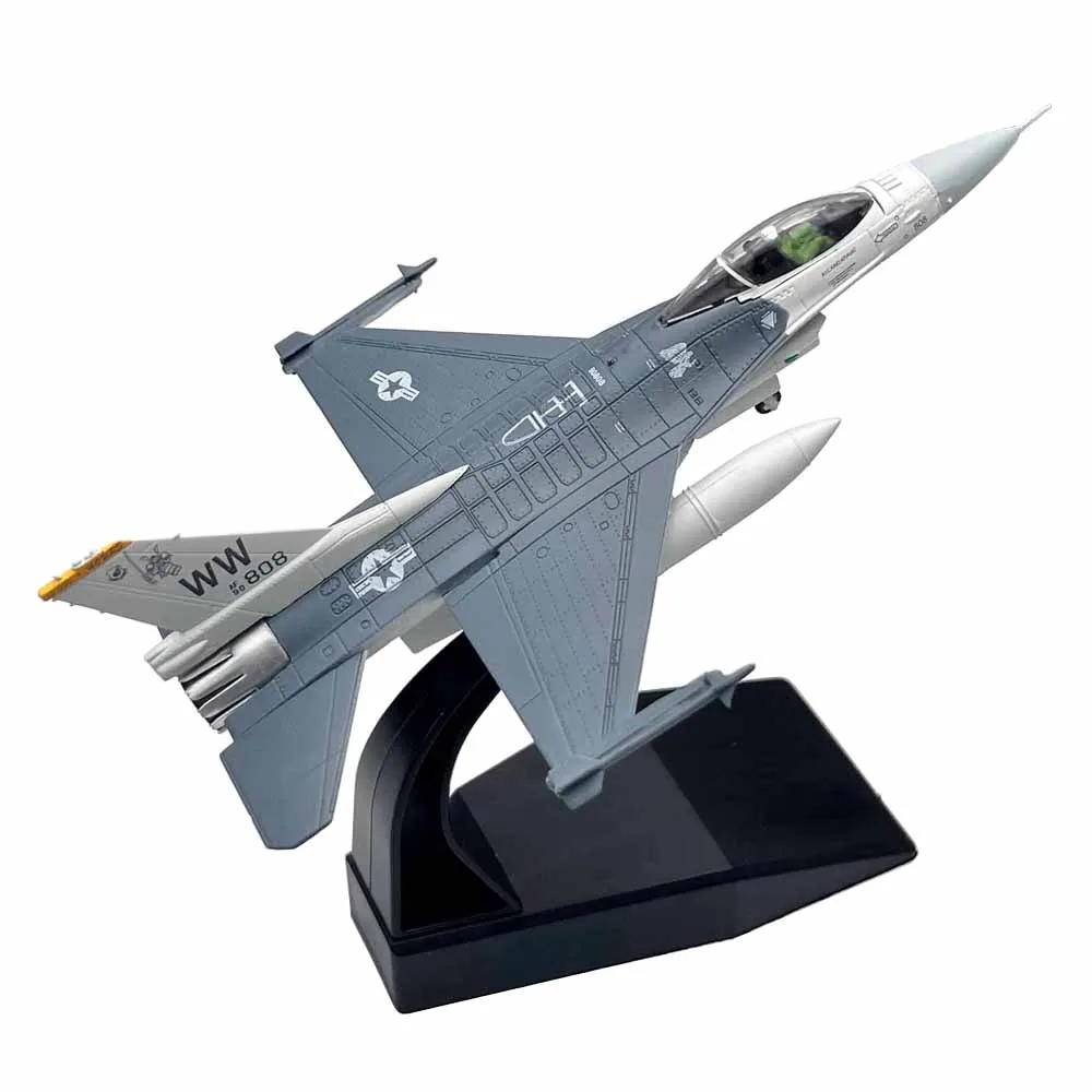 1/100 Scale F-16 F16C Fighting Falcon U.S. Pacific Squadron Alloy Fighter Diecast Metal Airplane Plane Aircraft Model Toy