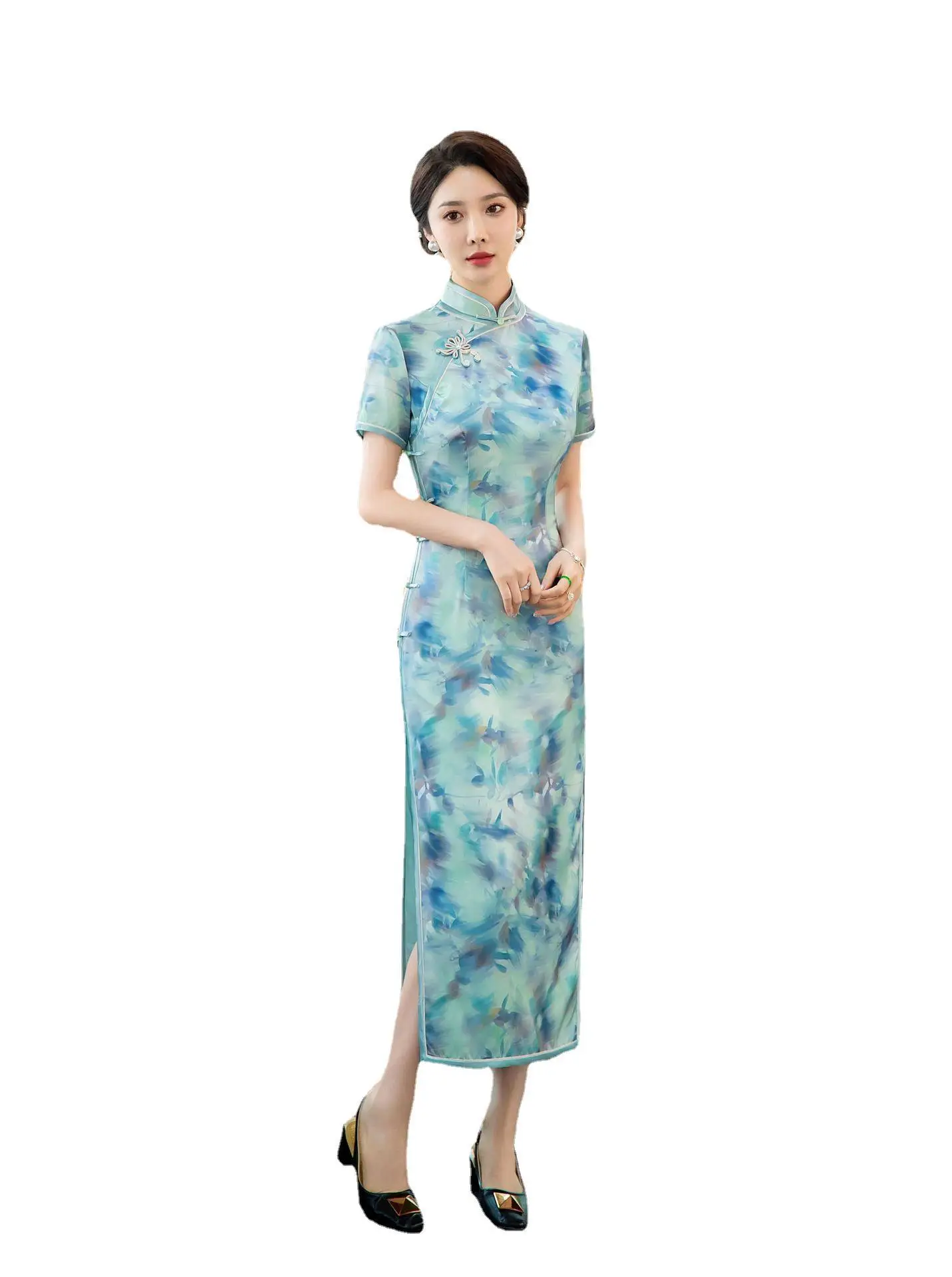 

Cheongsam Young Women Jacquard Bride Hanfu Wear Elegant Old Shanghai Special-Interest Design Wedding