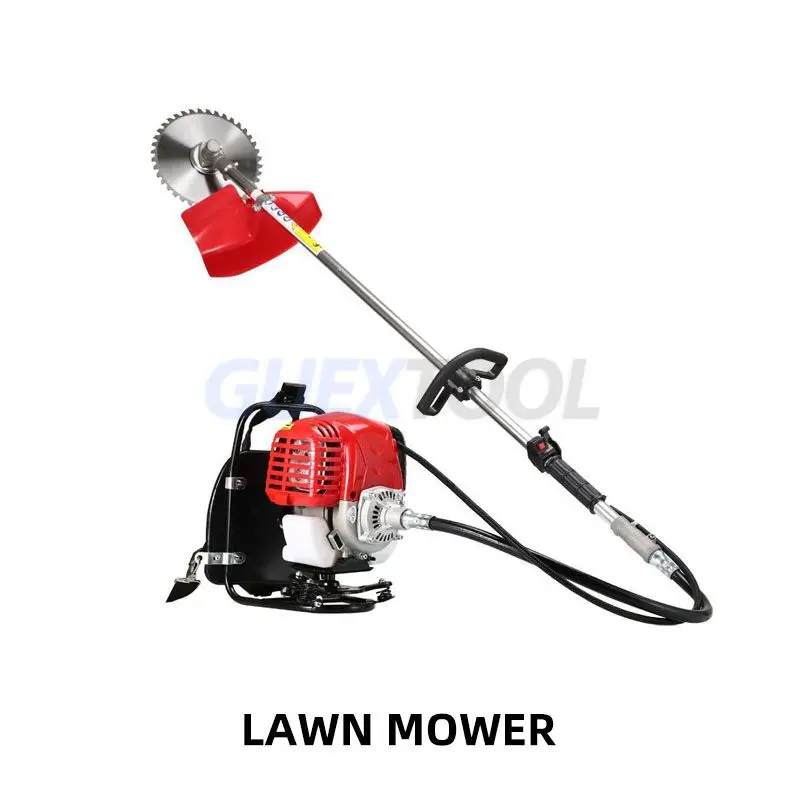 Electric Lawn Mower Adjustable Garden Trimming Tools Four-stroke Knapsack Small Household Multifunctional Grass Trimmer Machine