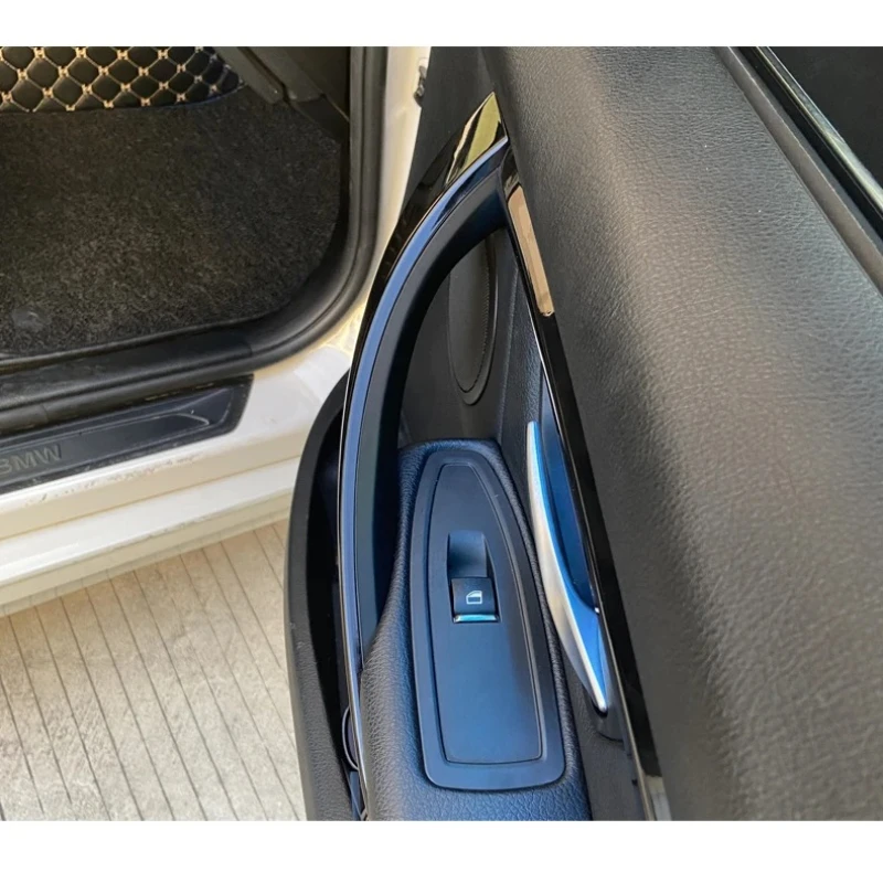 غطاء سحب لوحة الباب لسيارات BMW 3 Series F30 F31 F35 مقبض السيارة الداخلي الأمامي الخلفي الأيسر الأيمن مقابض الأبواب الداخلية استبدال