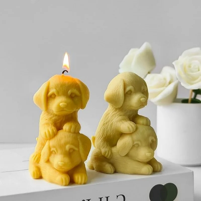 

1PCS Dog Resin Casting Mold - Animal Silicone Mold for Candle Making & Home Decor