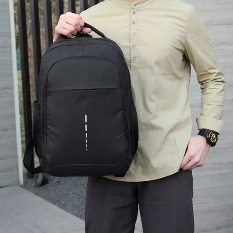 Stilvoller Rucksack, Unisex, Notebook-Fach, viele Taschen, robust und leicht, ideal für Geschäftsreisen, Schulausflüge und den täglichen Weg zur Arbeit. – Detail 8