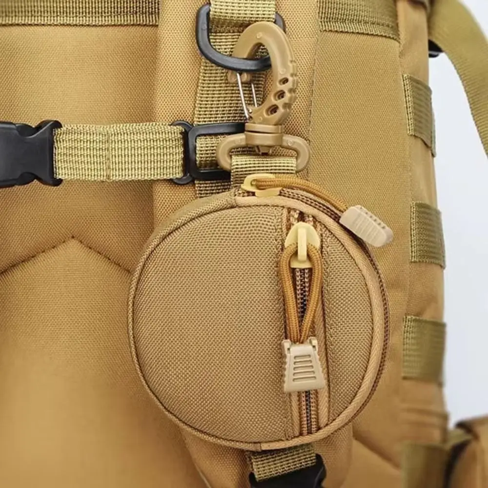 야외 캠핑을위한 패션 나일론 카라비너 ​​키 백 방수 회전식 변경 지갑 지갑