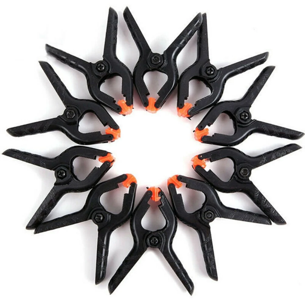

Cramps Jaw Opening Spring Clamps Accessory Multifunction Plastic Grip Woodworking Tools 10pcs/set Durable Practical New
