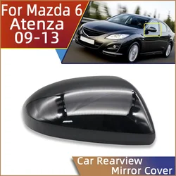 Rearview Mirror Cover Shell Housing Wing Mirror Lid Cap For Mazda 6 Atenza GH 2009-2013 High-Quality Painted Carbon Fiber Trim