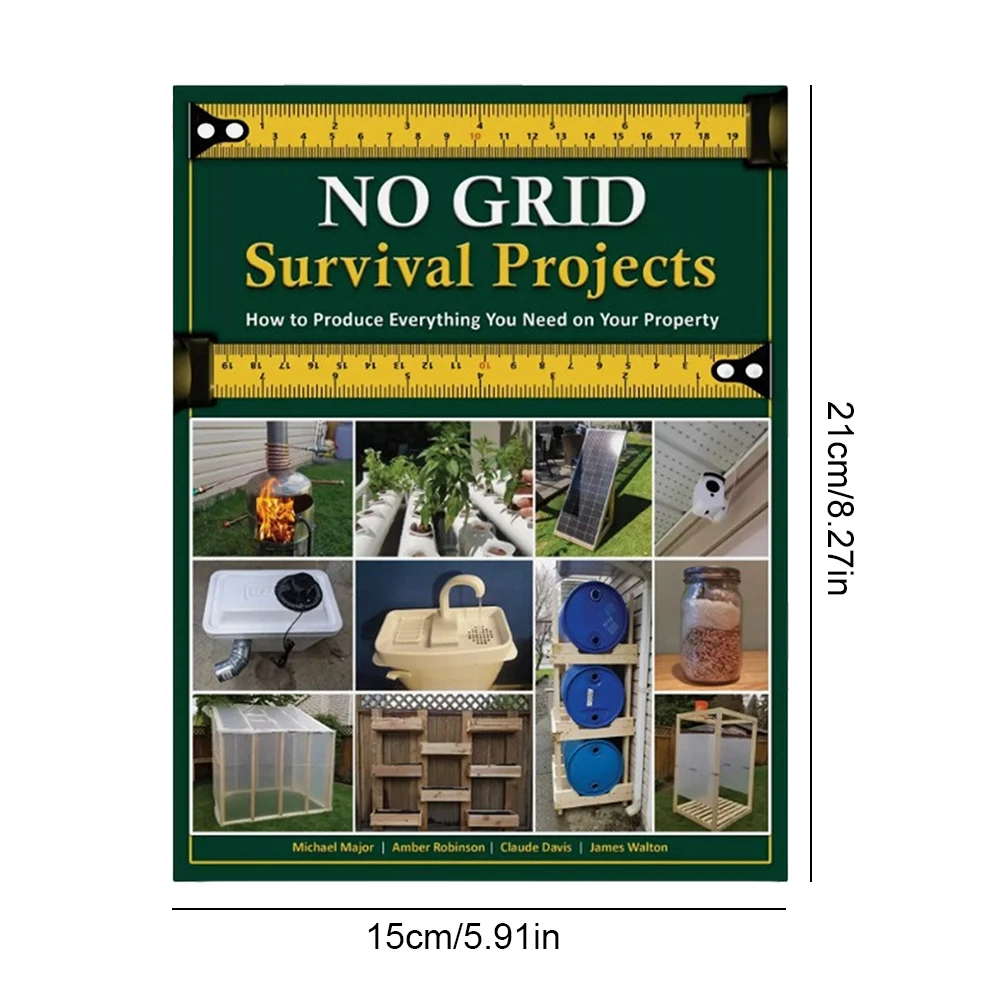 How To Produce Everything on Your Property Off-Grid Living & Homesteading Information In English Paperback Book Guide Book