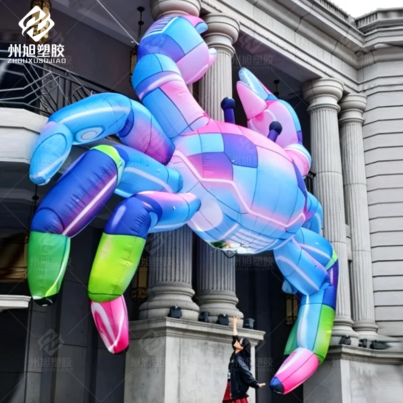 

Customized inflatable cyberpunk crab model with blower for outdoor advertising activities promotional decoration props