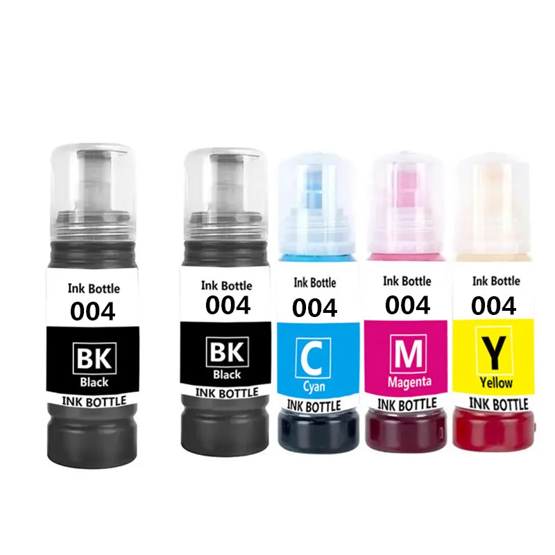 4*70ML Refill Ink For Epson 004 L1119 L3108 L3115 L3151 L3118 L3119 L3156 L3158 L1118 L3153 L4158 L4168 Printer