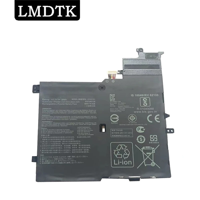 

LMDTK New C21N1701 7.7V 39WH Laptop Battery For Asus VivoBook S406U S460UA S406UA-BM360T S406UA-BM146T S406UA-BM148T K406UA