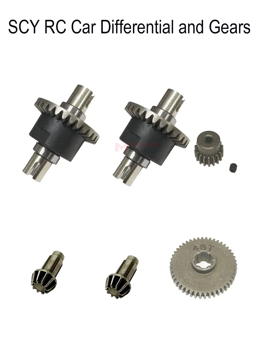 Differential And Gear Set Kits Parts For SCY 16101 16102 16103 16201 Pro 1/16 Brushless RC Car Wear Parts Upgrade Parts